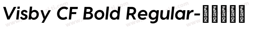 Visby CF Bold Regular字体转换